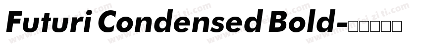 Futuri Condensed Bold字体转换